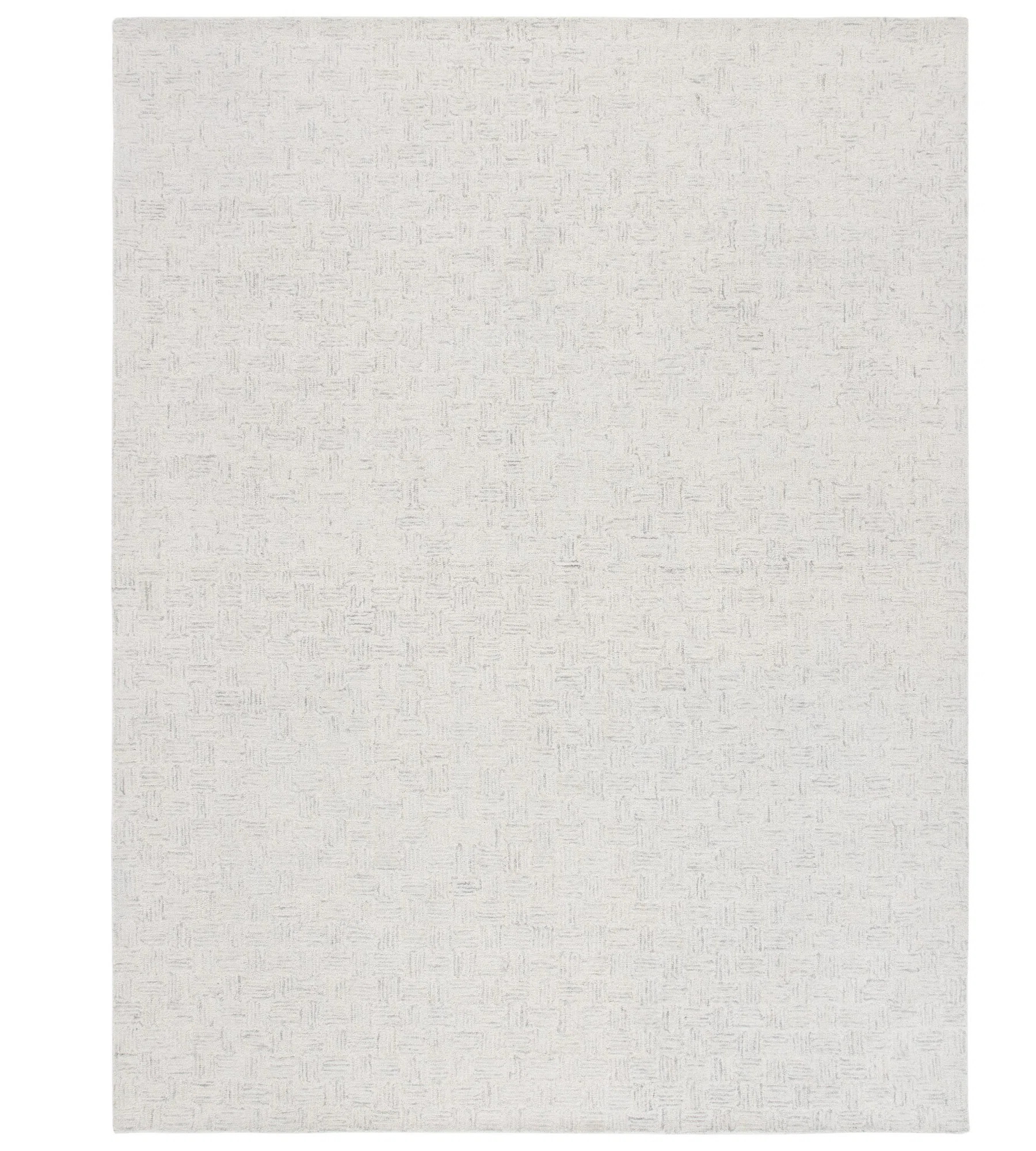 Maebel Handmade Tufted Wool Light Grey/Ivory Area Rug | Wayfair North America