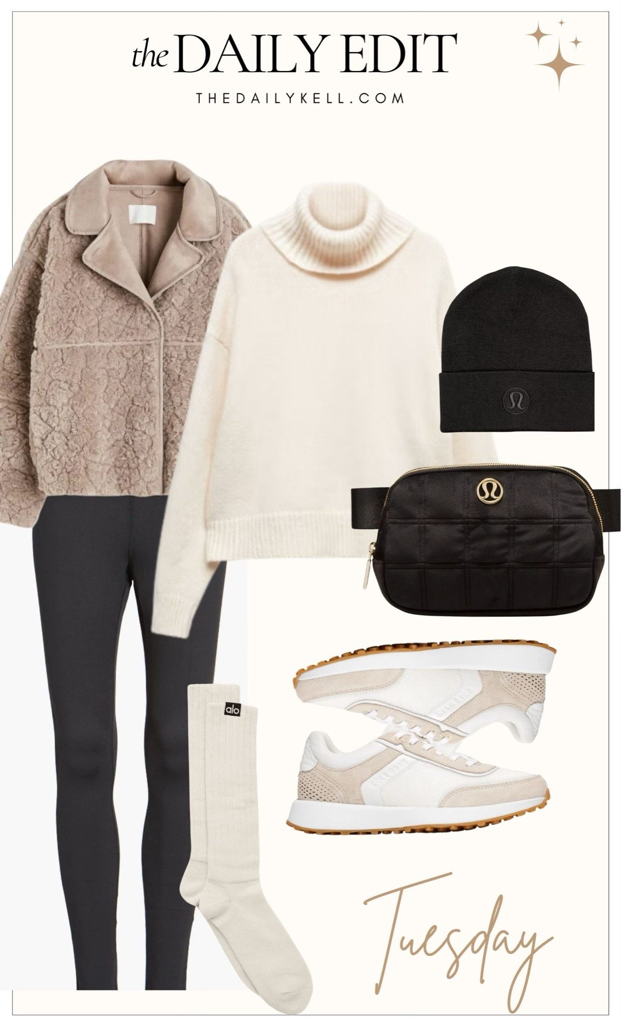 Tuesday’s look is a stylish and comfy around-town look that is perfect for hitting the gym, errands and school pick ups.  

I’m loving teddy coats for this season and this one delivers.  Paired with a turtleneck sweater and some leggings, this look will leave you feeling styled and cozy.  

#LTKstyletip #LTKover40 #LTKSeasonal