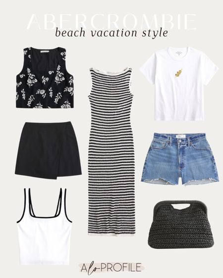 Vacation Outfits via Abercrombie // vacation outfit, vacation style, beach vacation, spring outfit, spring outfits, pool outfit, beach vacation, vacay style, vacay outfit