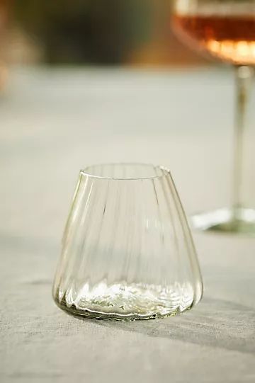 Optic Glass Wine Glass | Anthropologie (US)