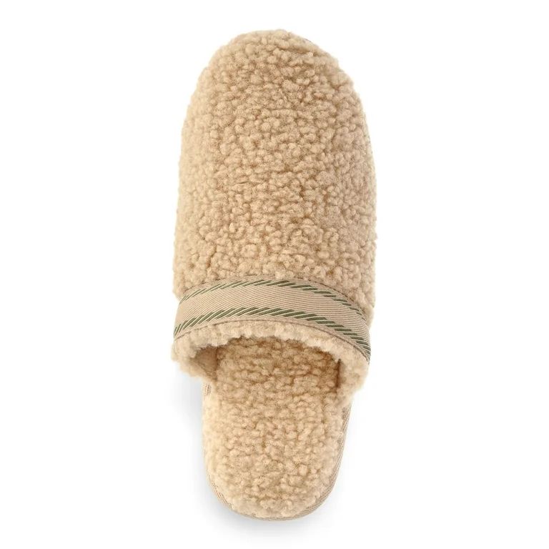 Joyspun Women’s Teddy Fleece Platform Clog Slippers | Walmart (US)