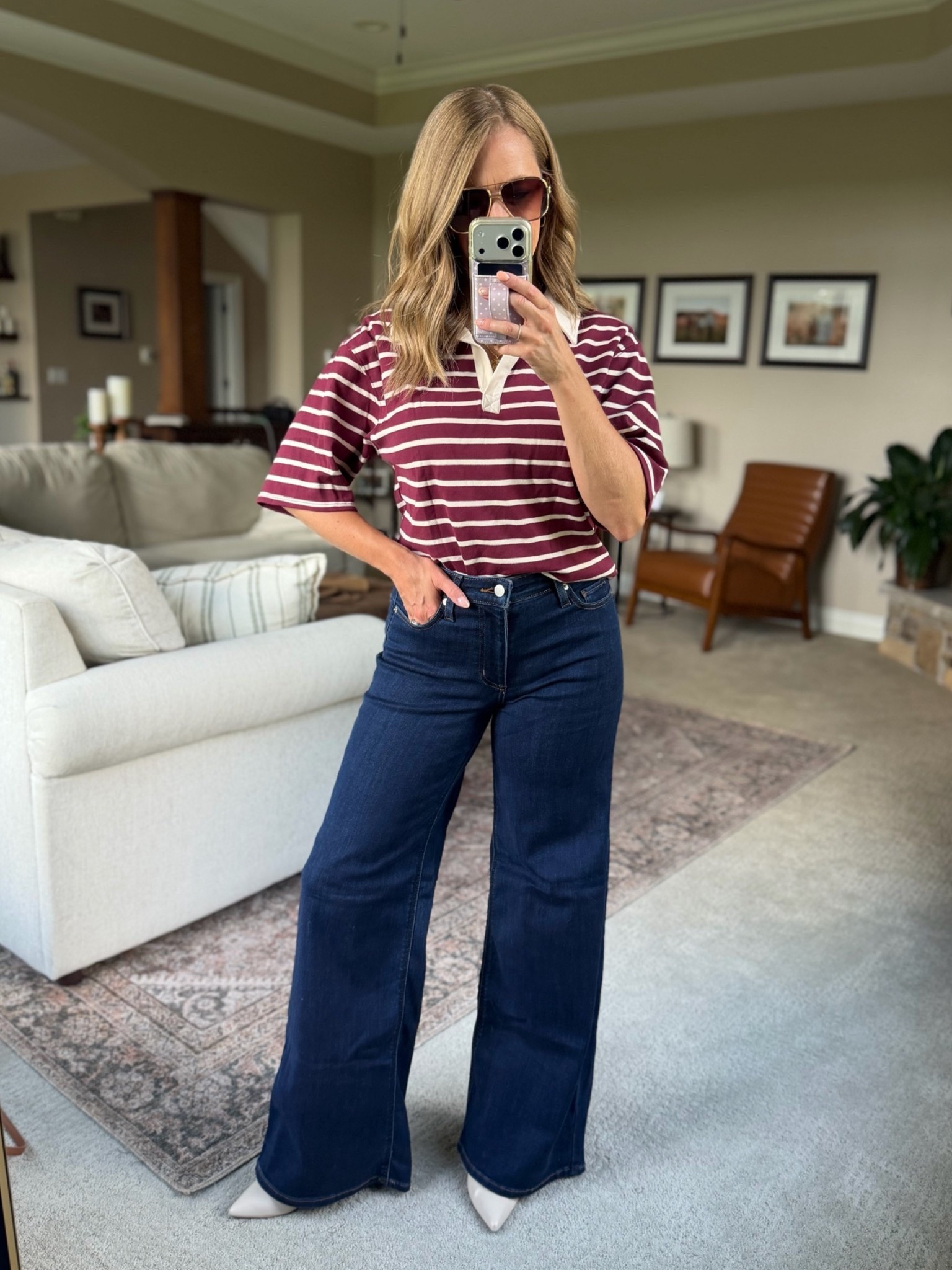 We’re going to see relaxed stripes this fall, great way to style them! And our favorite target denim - in a size 4

#LTKOver40 #LTKSeasonal #LTKPetite