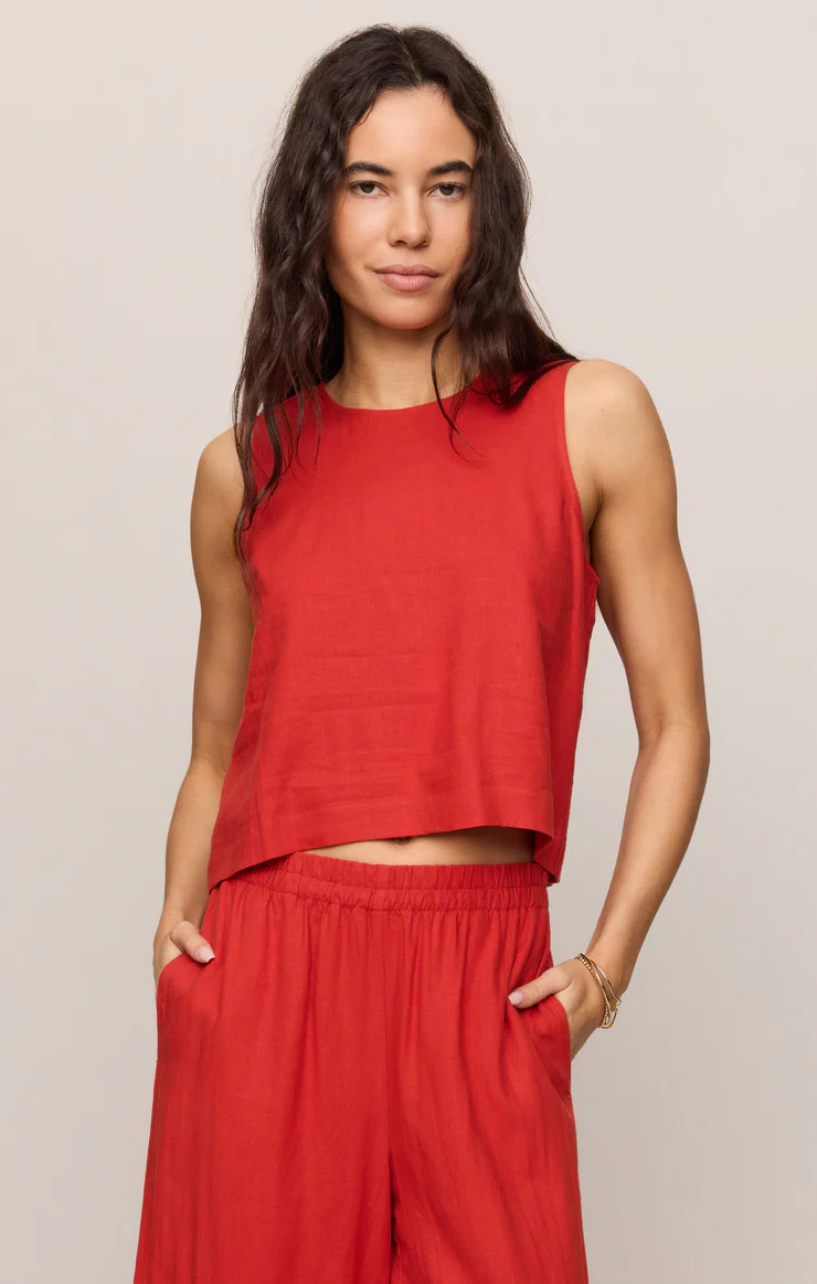 Sloane Linen Cropped Tank | Z Supply