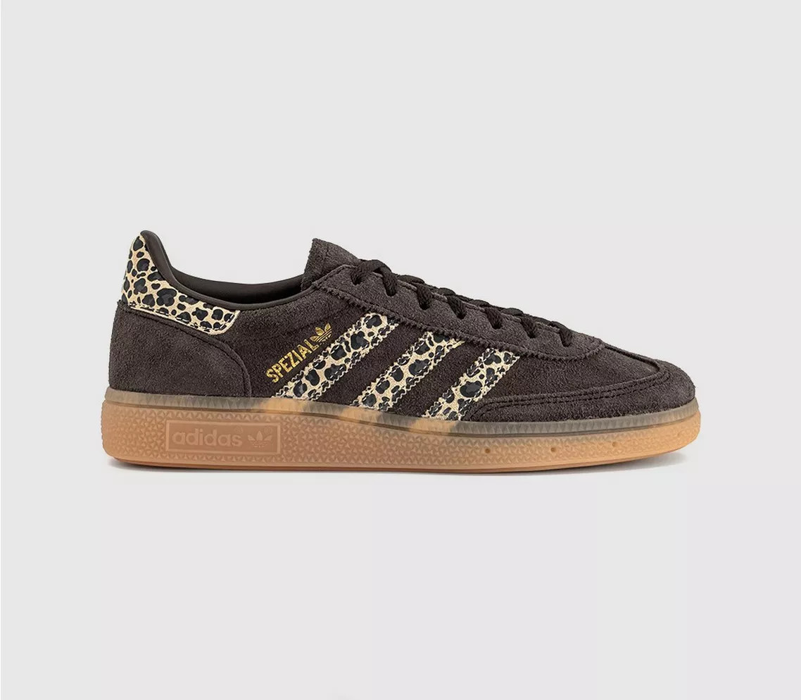 Leopard Dark Brown Warm Sandstone Gum | Office Shoes (UK)