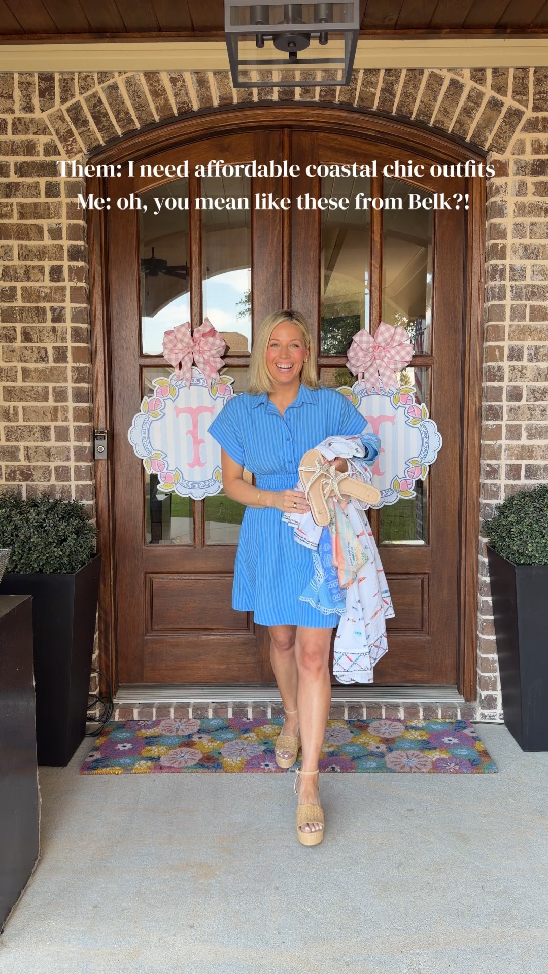 New Belk collection with Sewing Down South! So fun!! Love all the coastal prints!! Wearing an XS in all pieces! Would have sized up to a small or medium in the fish top! 

#LTKootd #LTKPetite #LTKSaleAlert