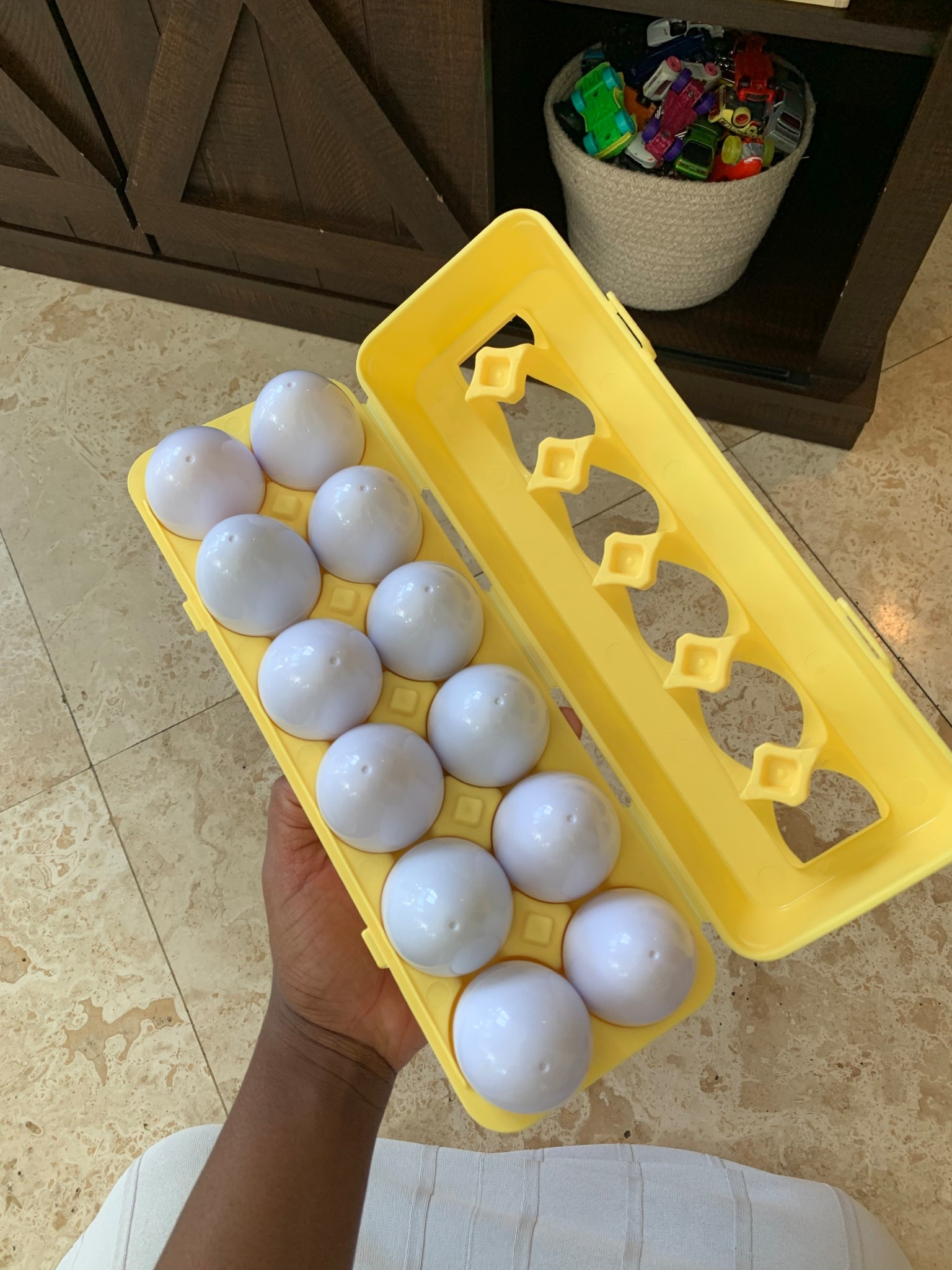 OT friendly egg shapes toy! Helps with fine motor skills, color recognition, and matching. This toy has so many benefits and uses.❤️

#LTKKids #LTKFamily