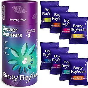 BodyRefresh Shower Steamers Aromatherapy - 8 Pack Shower Bombs with Essential Oils. S... | Amazon (US)