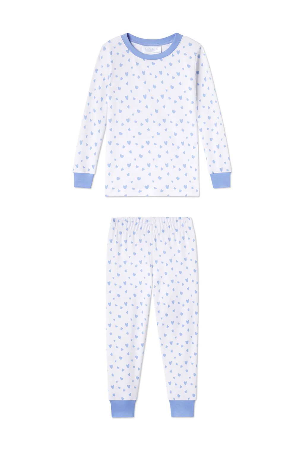 Kids Long-Long Set in Hydrangea Mini Heart | Lake Pajamas