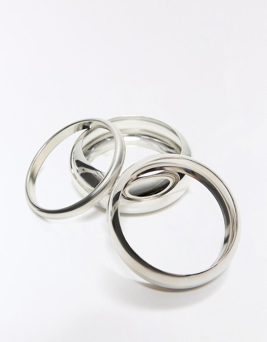 Pack of mixed bracelets - Women | Bershka UK