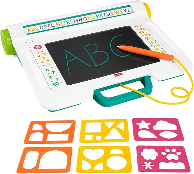 Fisher-Price Preschool Toy Learn & Doodle Desk Mess-Free Writing & Drawing Tablet with LCD Screen... | Amazon (US)