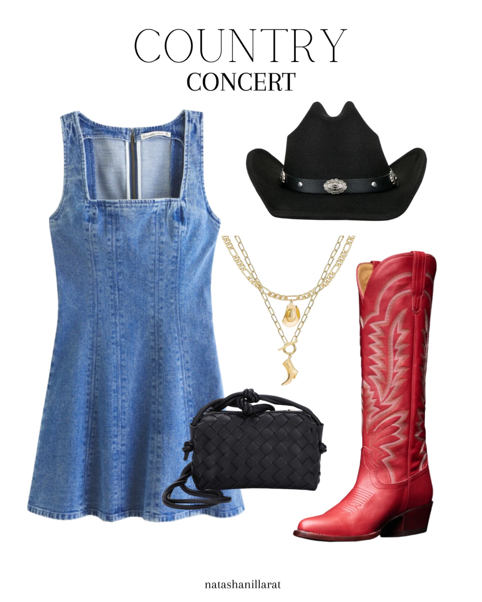 Country Concert Outfit


country  country concert  western outfit  nashville outfit  western boots  summer outfit  denim dress  summer dress  cowboy hat  

#LTKSeasonal #LTKStyleTip