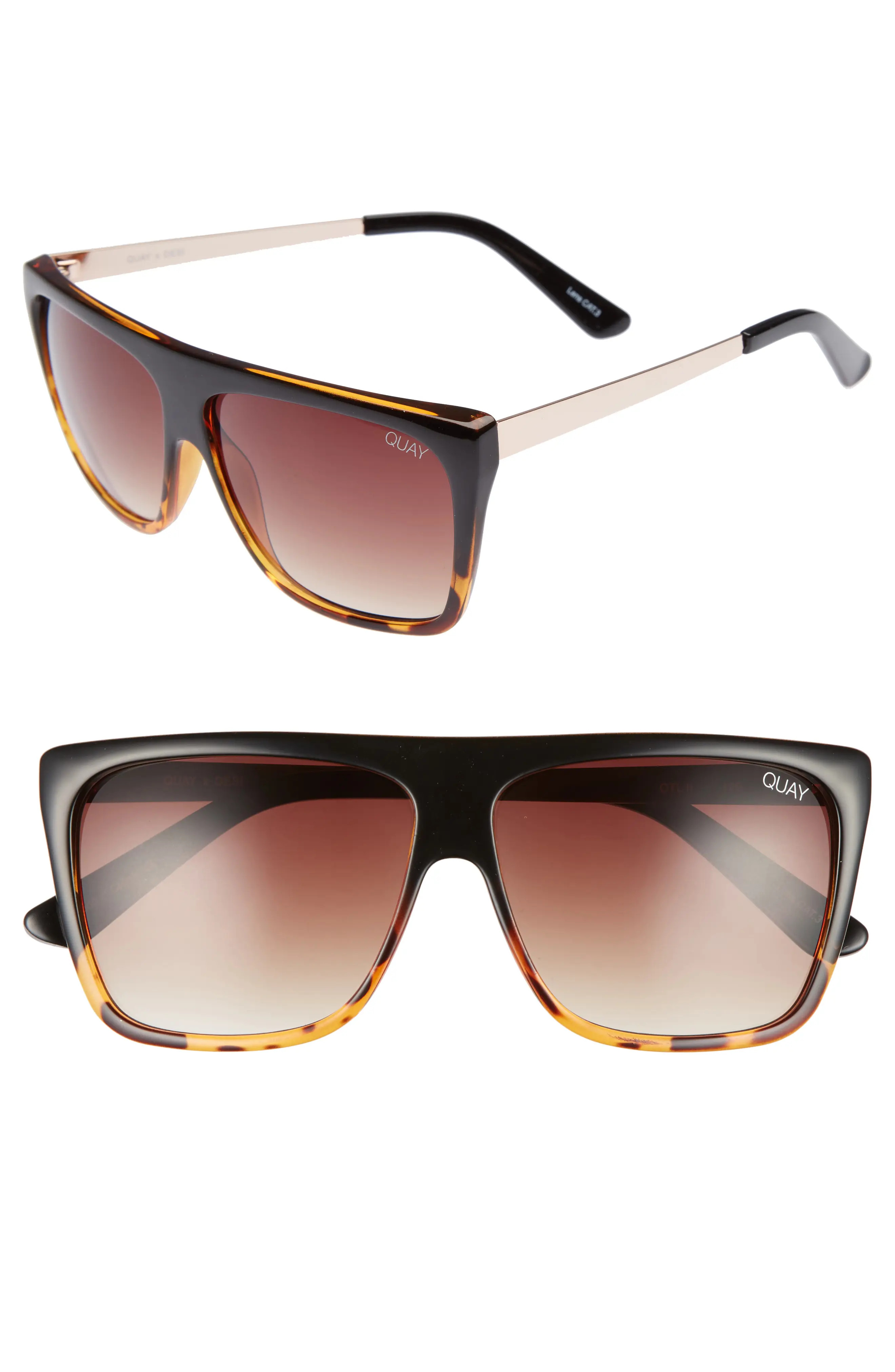 Women's Quay Australia X Desi Perkins On The Low 60Mm Square Sunglasses - | Nordstrom
