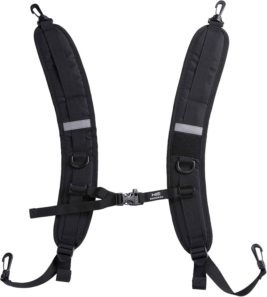 BASSDASH Backpack Straps Replacement Adjustable Padded Shoulder Straps for Backpack Dry Bag | Amazon (US)
