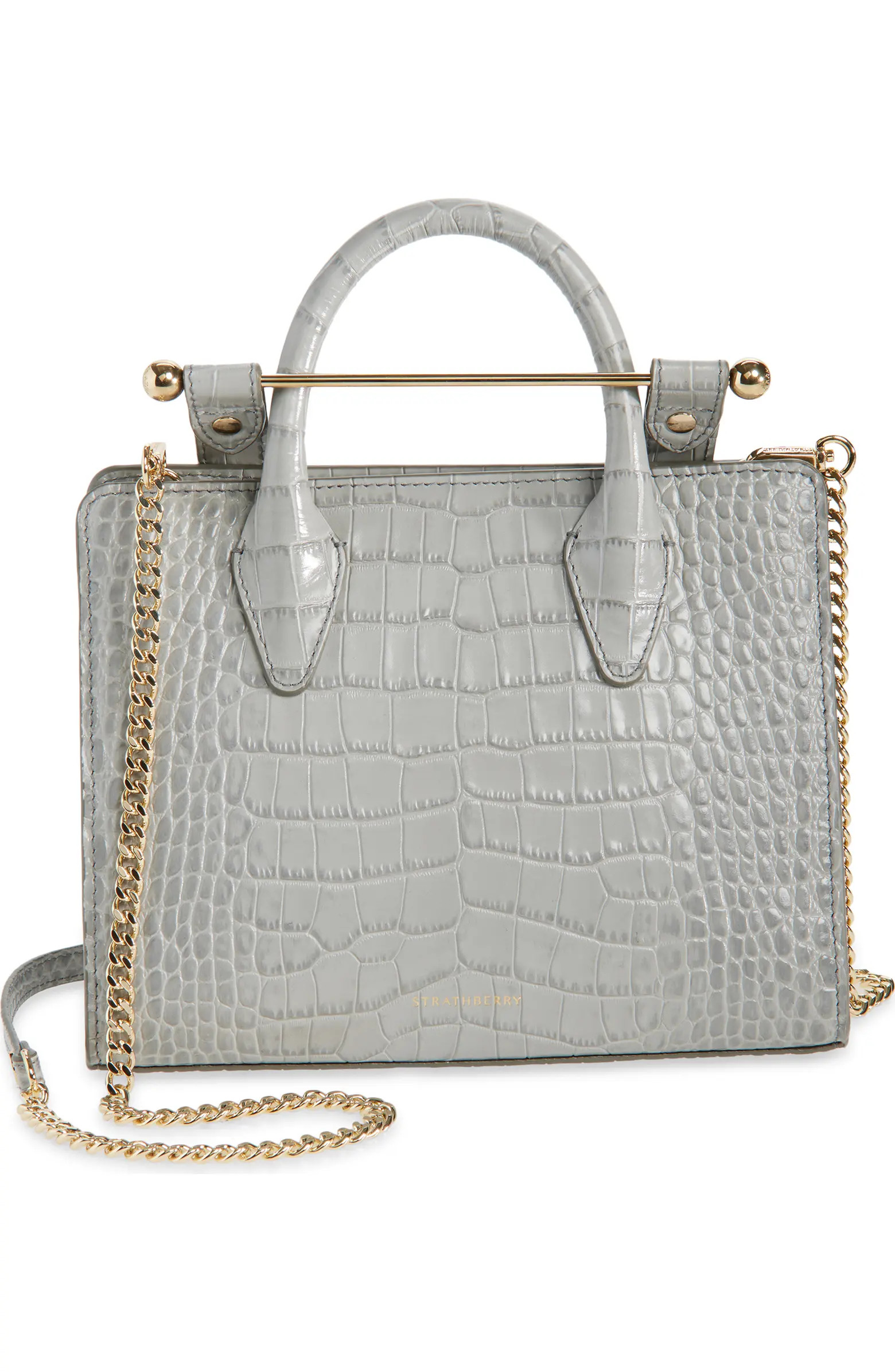 Strathberry Mini Croc Embossed Leather Tote | Nordstrom | Nordstrom