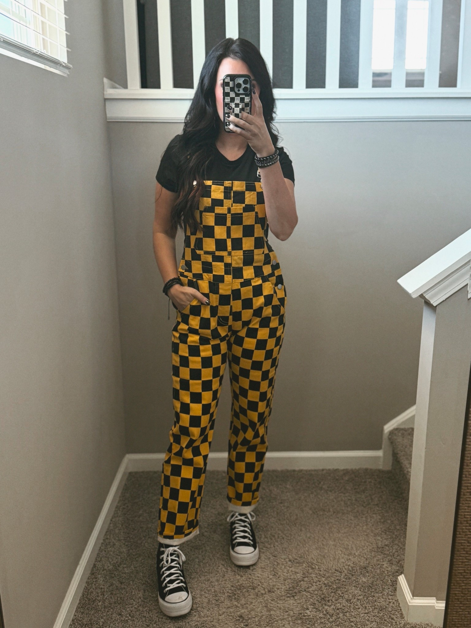 Yellow checkered overalls. Wearing the size Medium and I’m 5’7 for height reference. Perfect for Vans Warped Tour!

#LTKTall #LTKStyleTip #LTKParties