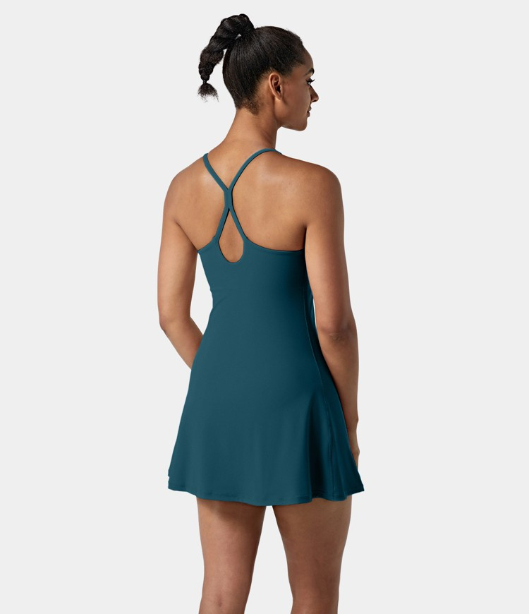 Women’s Everyday Cloudful™ Air Fabric Backless 2-in-1 Cool Touch Activity Dress-Euphoria Air ... | HALARA
