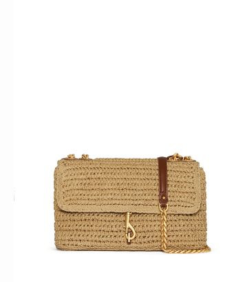 Rebecca Minkoff Edie Medium Raffia Crossbody Bag | Bloomingdale's Handbags | Bloomingdale's (US)