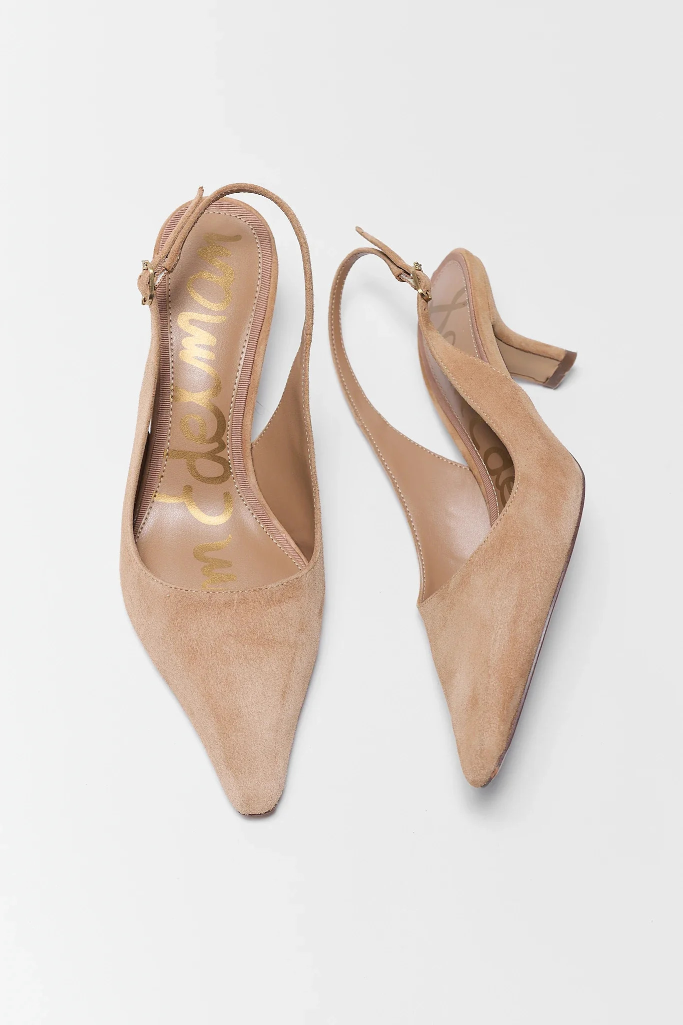 Bianka Tan Suede Slingback Pumps by Sam Edelman | Avara