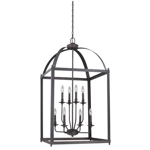 Cleona 8 - Light Lantern Rectangle LED Chandelier | Wayfair North America