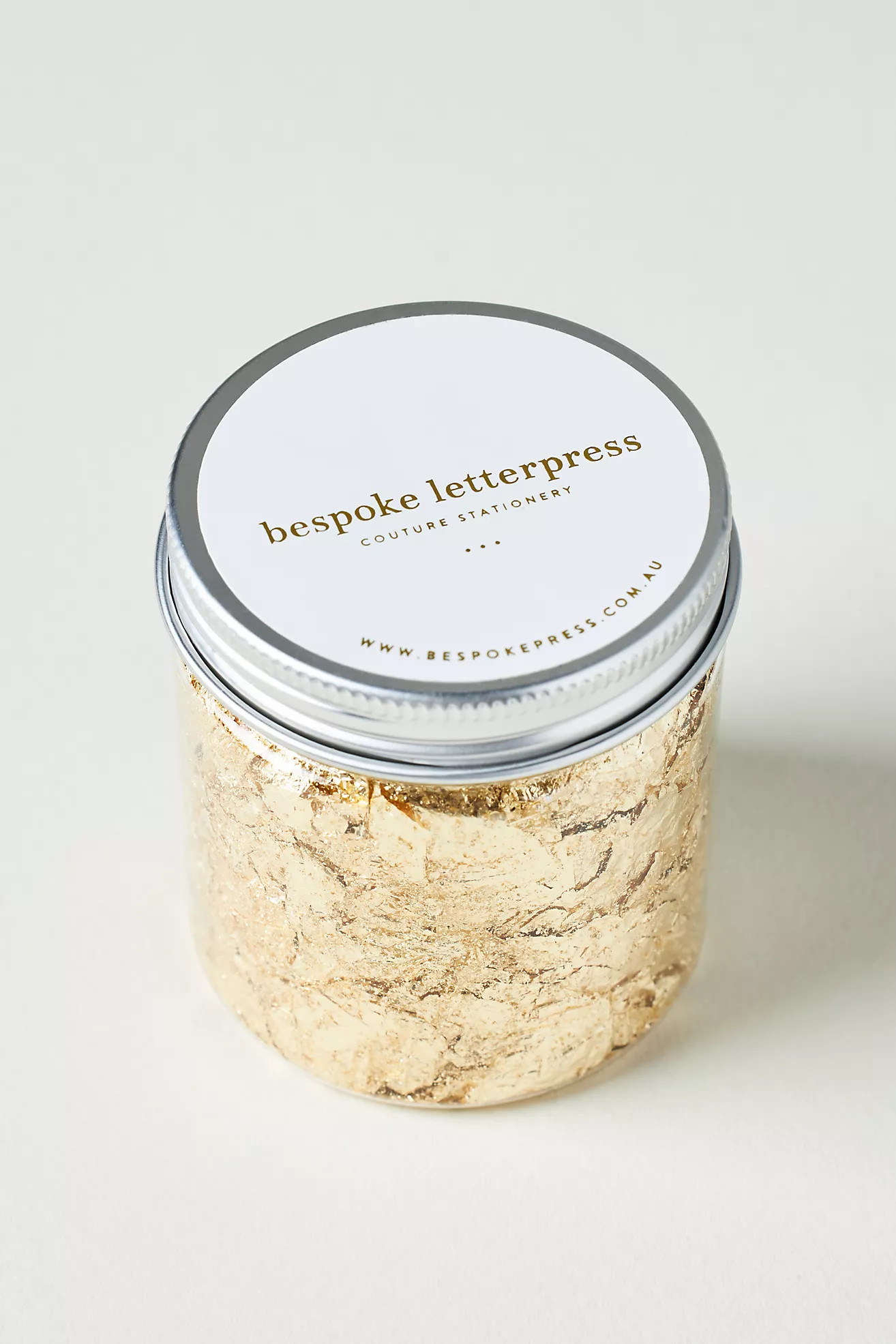 Bespoke Letterpress Wax Foil Leaf Jar | Anthropologie (US)