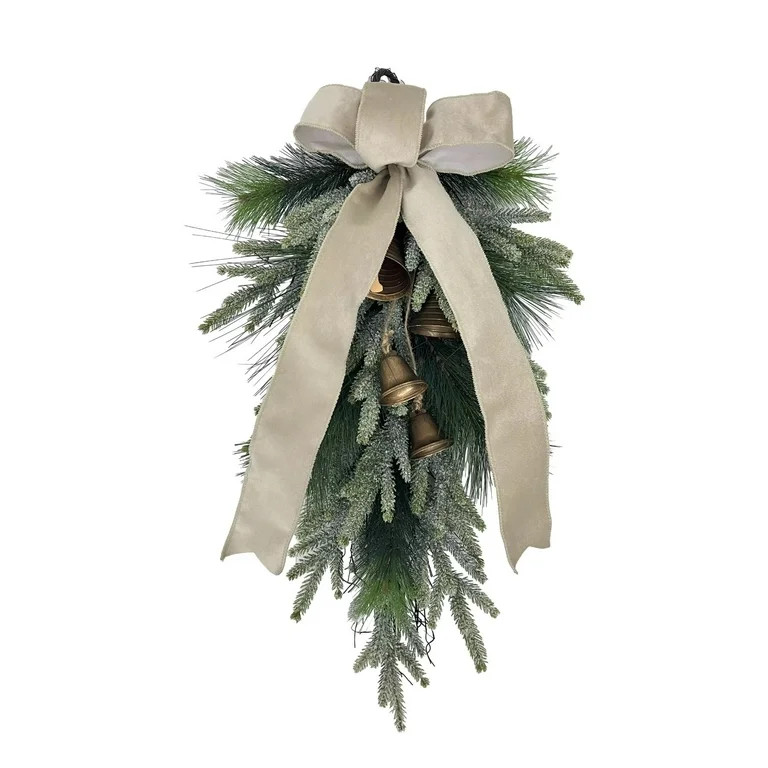 Christmas Bells with Bow Hanging Decor, 28 in, by Wivi | Walmart (US)
