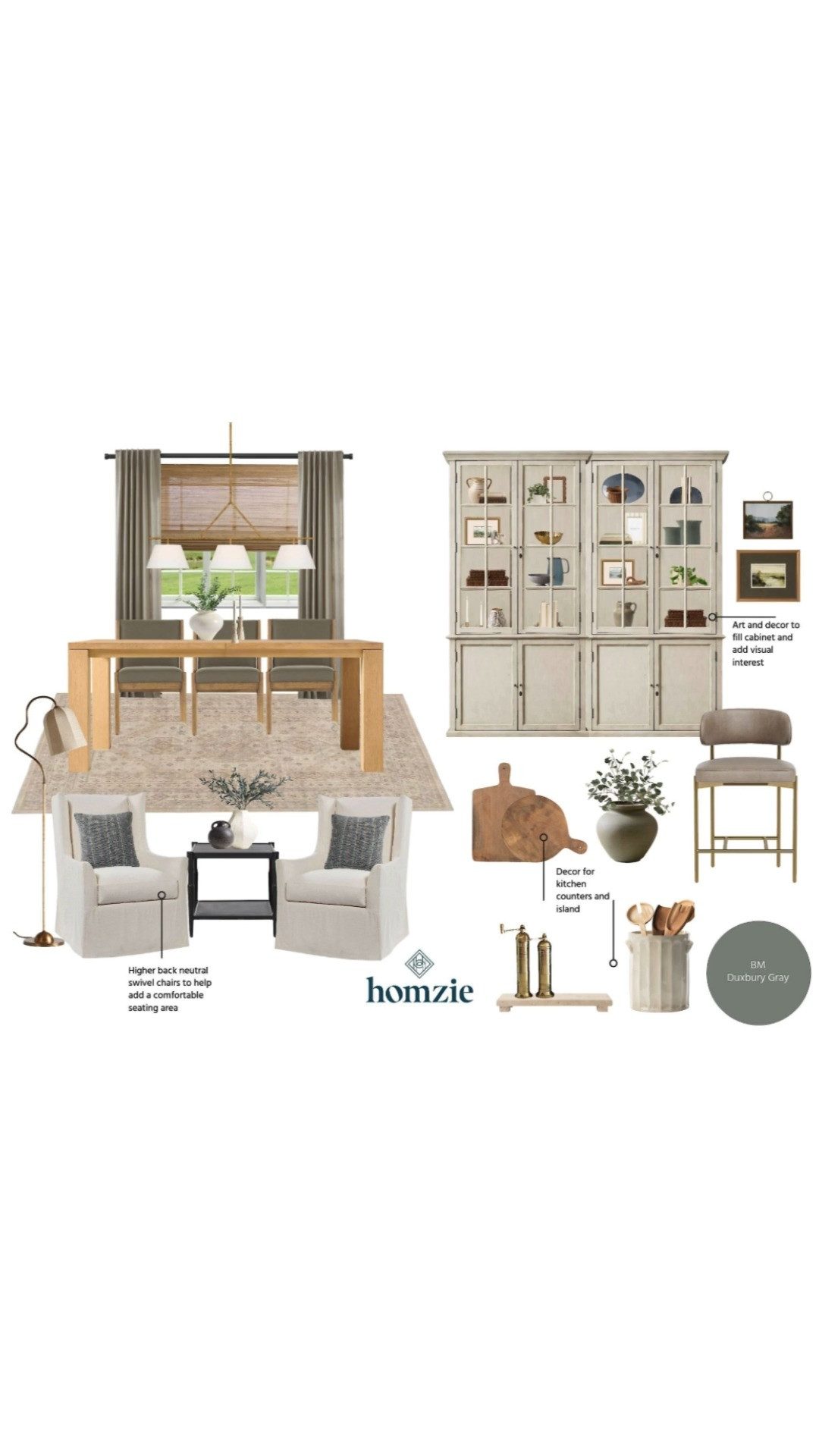 Dining room design featuring dining chairs, accent chairs, floor lamp, curtains, decor, etc.

#LTKHome #LTKFinds #LTKFavorites #HomeStyleDaily  

 #LTKHome #LTKStyleTip #LTKFamily