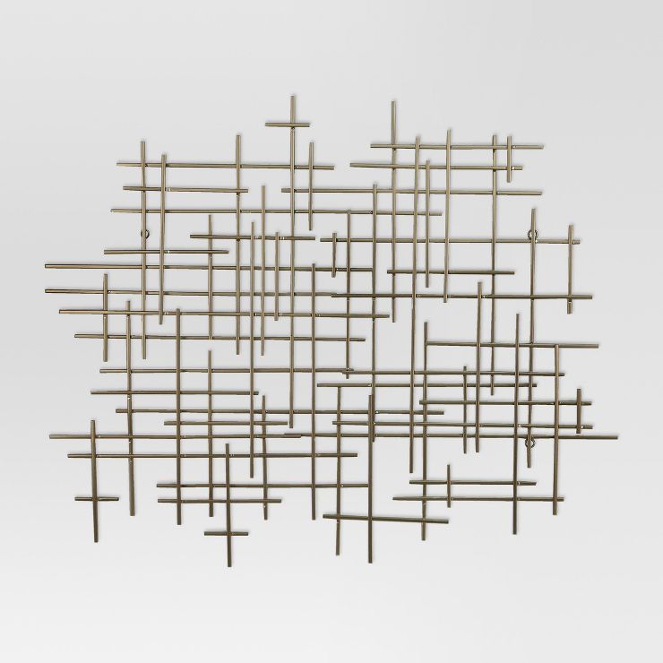 36"x30" Mid-Century Metal Wall D&#233;cor Gold - Project 62&#8482; | Target