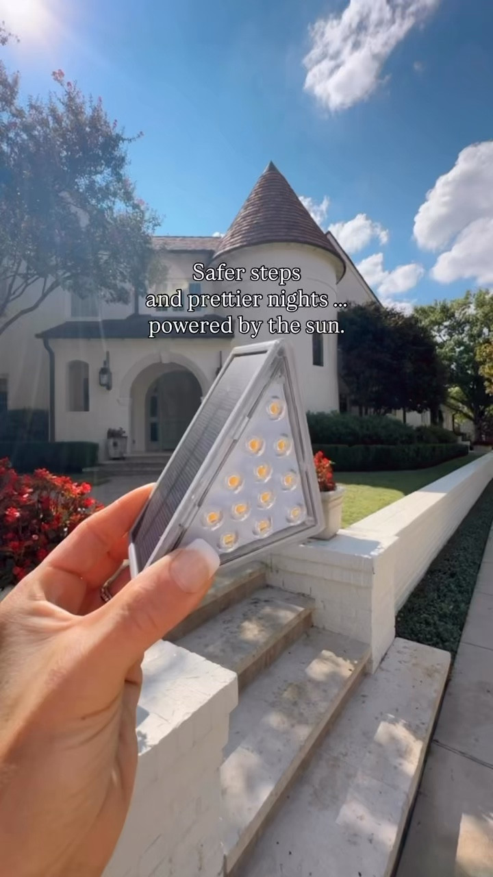 One of those tiny home upgrades that makes such a difference. These outdoor solar stair lights automatically glow at night and make the steps feel safer, cozier, and honestly just prettier after the sun goes down. No wiring, no hassle… just a simple little glow for your evenings outside. ✨

SHOP : https://amzn.markable.ai/FzPMxbpY

#outdoorlighting #amazonhomefinds #cozyhome

#LTKspring #LTKSeasonal #LTKHome