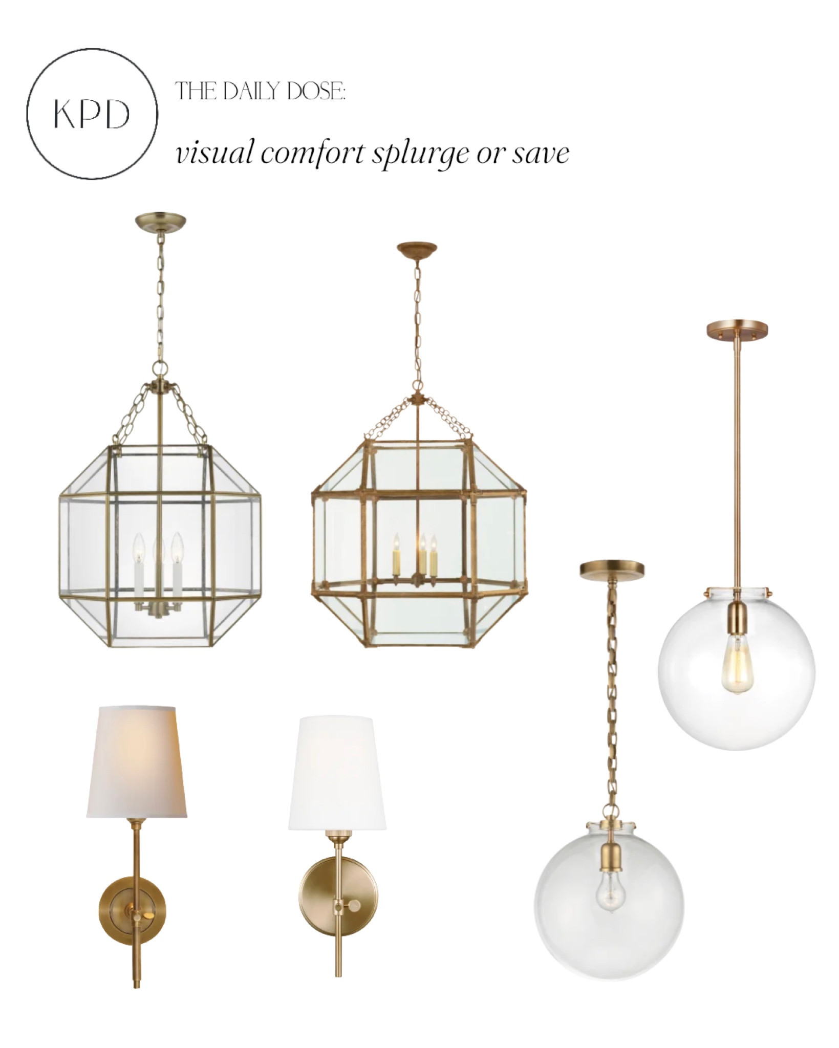 kpd the daily dose: our favorite visual comfort designs at various price points 

#LTKhome #LTKstyletip #LTKsalealert