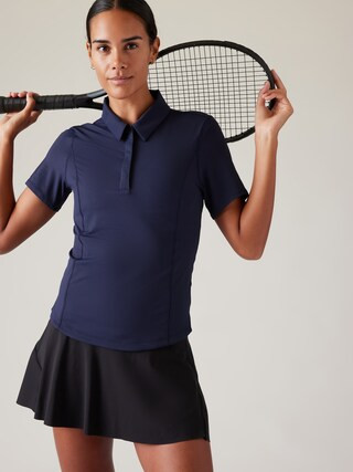 Advantage Polo Tee | Athleta Canada