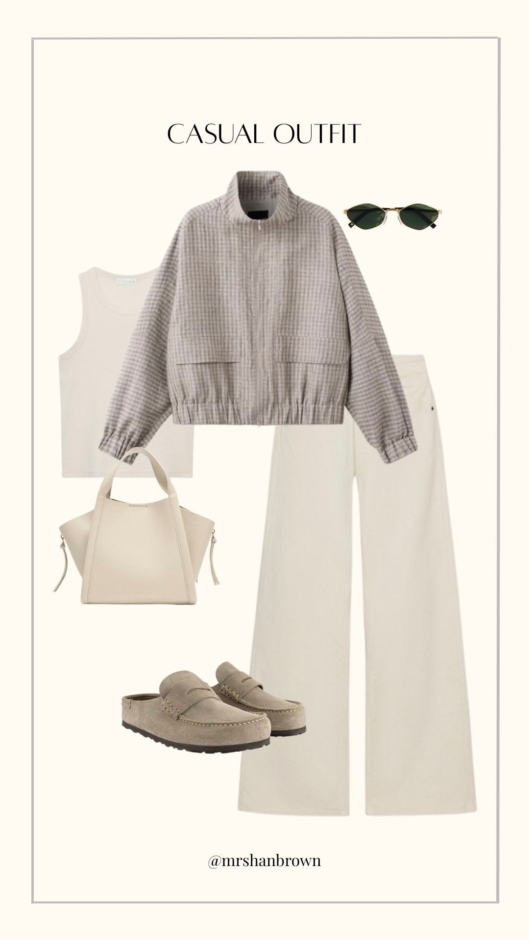 Obsessed with this check bomber jacket!! 😍

Spring jacket, outerwear, bomber jacket, neutral outfit, spring outfit, Birkenstocks 

#LTKspring #LTKsummer #LTKuk