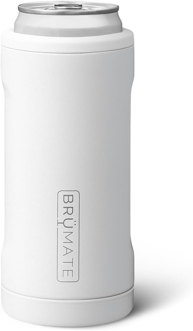 BrüMate Hopsulator Slim Can Cooler Insulated for 12oz Slim Cans | Skinny Can Insulated Stainless... | Amazon (US)