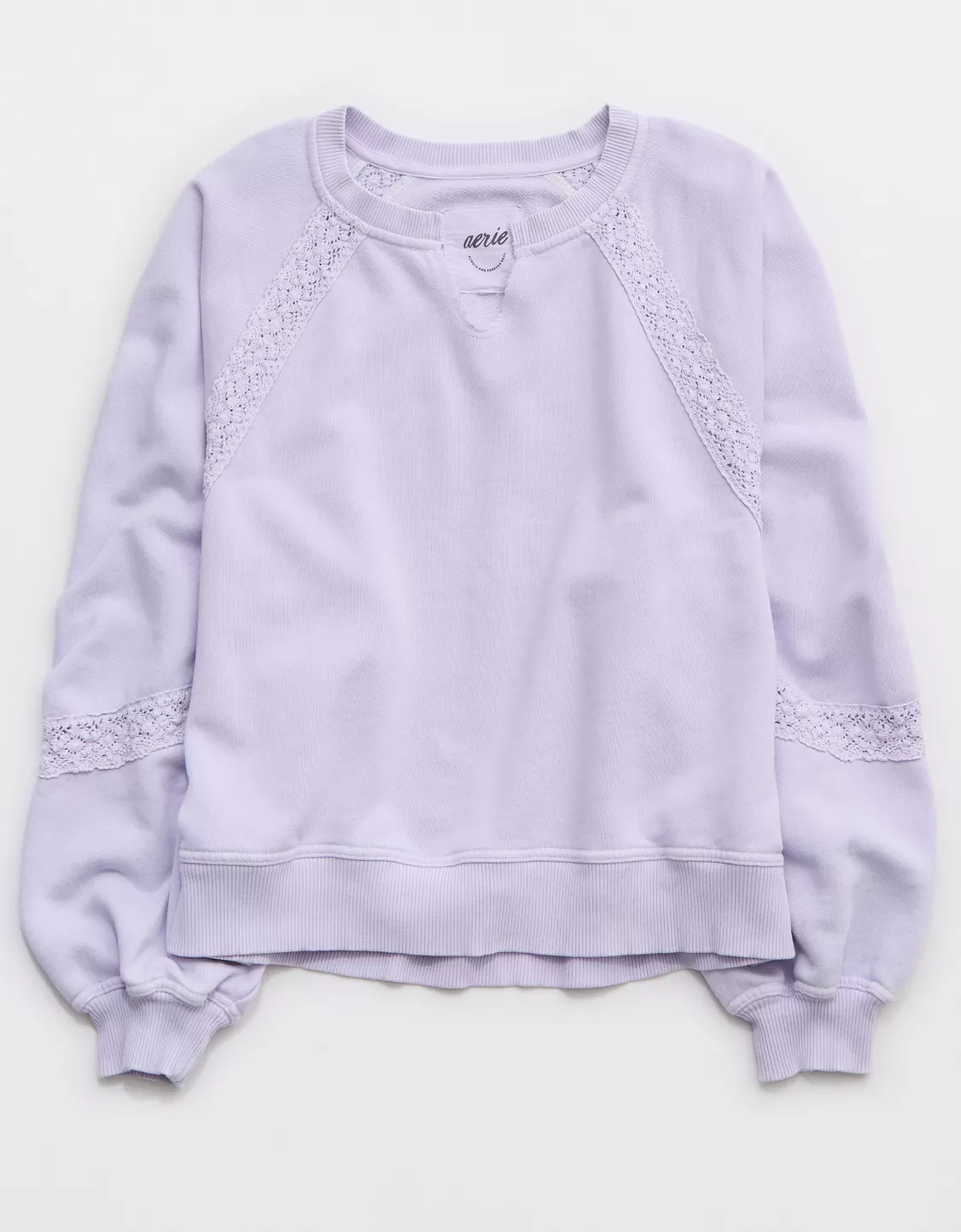 Aerie Hey Crochet Sweatshirt | Aerie