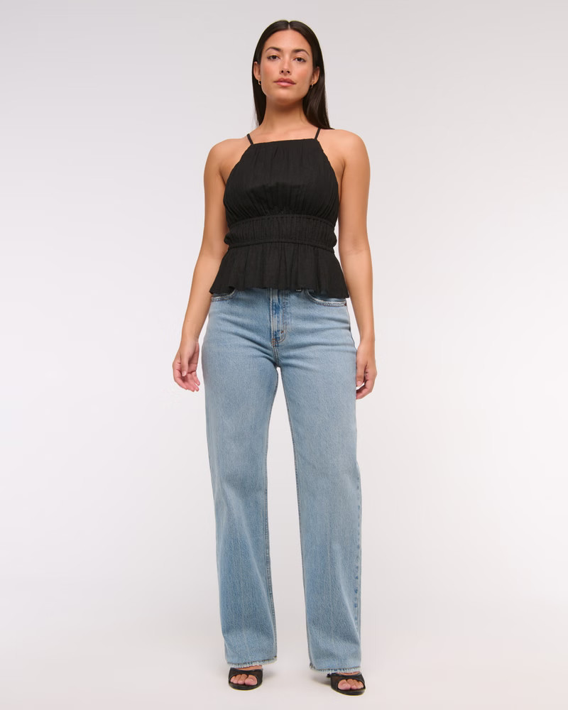 High Rise Vintage Straight Jean | Abercrombie & Fitch (UK)