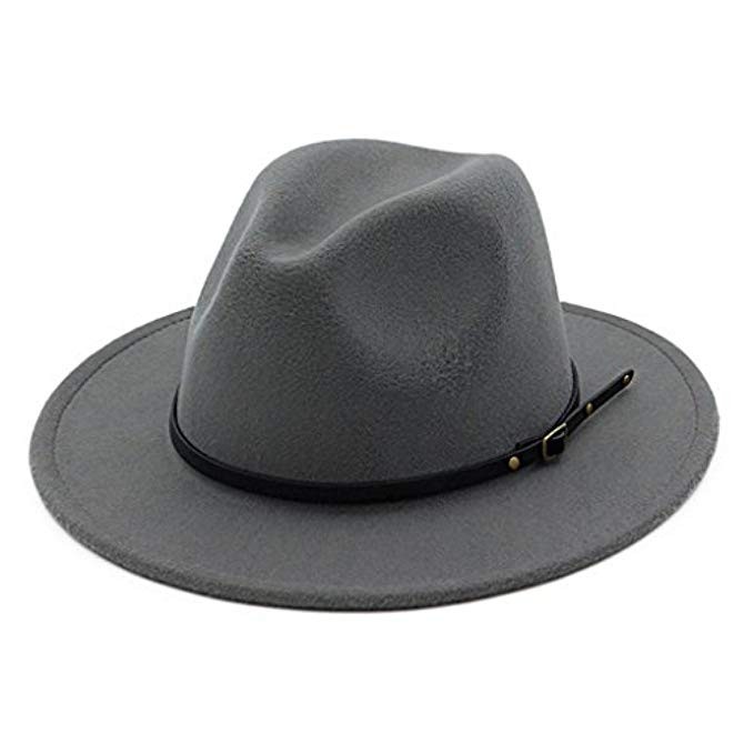 Lisianthus Women Belt Buckle Fedora Hat | Amazon (US)