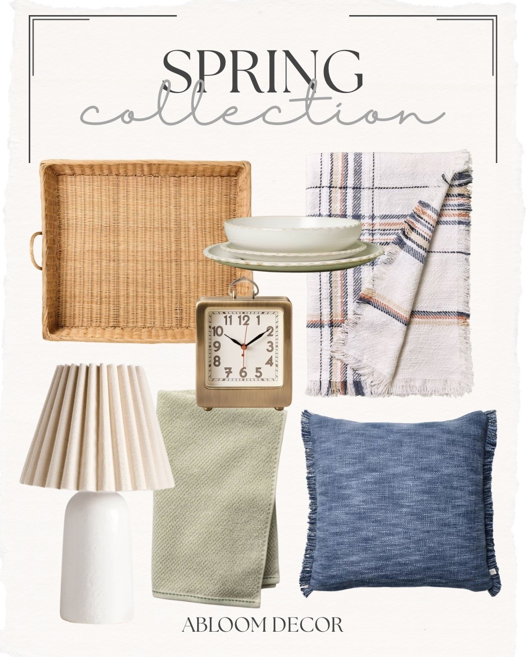 Loving this Spring collection from Target! The blue and green pairs beautifully with the woven tray and cream lamp.

#LTKHome