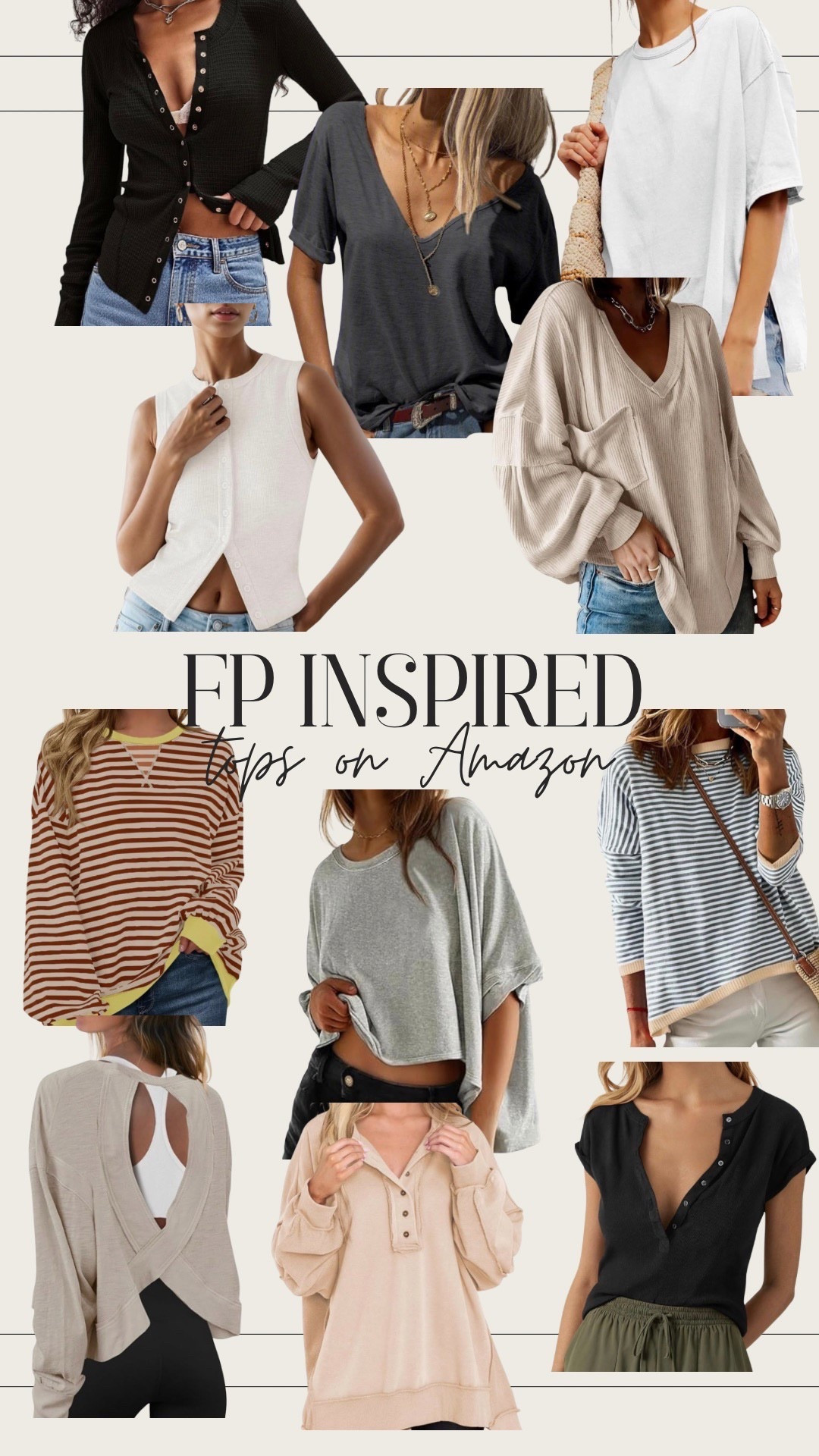 Free People inspired tops on Amazon ✨⭐️