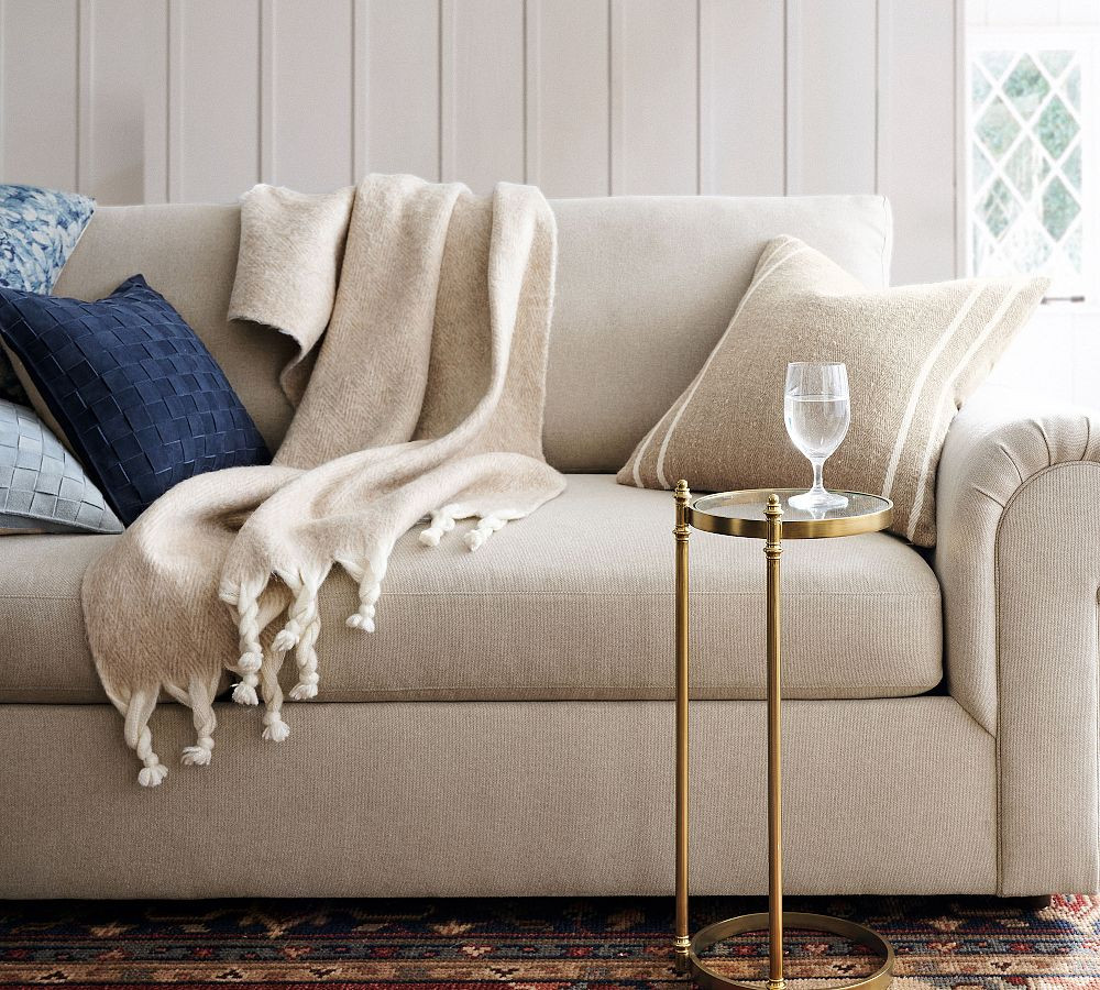 Herringbone Twisted Tassel Throw