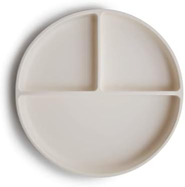 mushie Silicone Suction Plate | BPA-Free Non-Slip Design (Ivory) | Amazon (US)