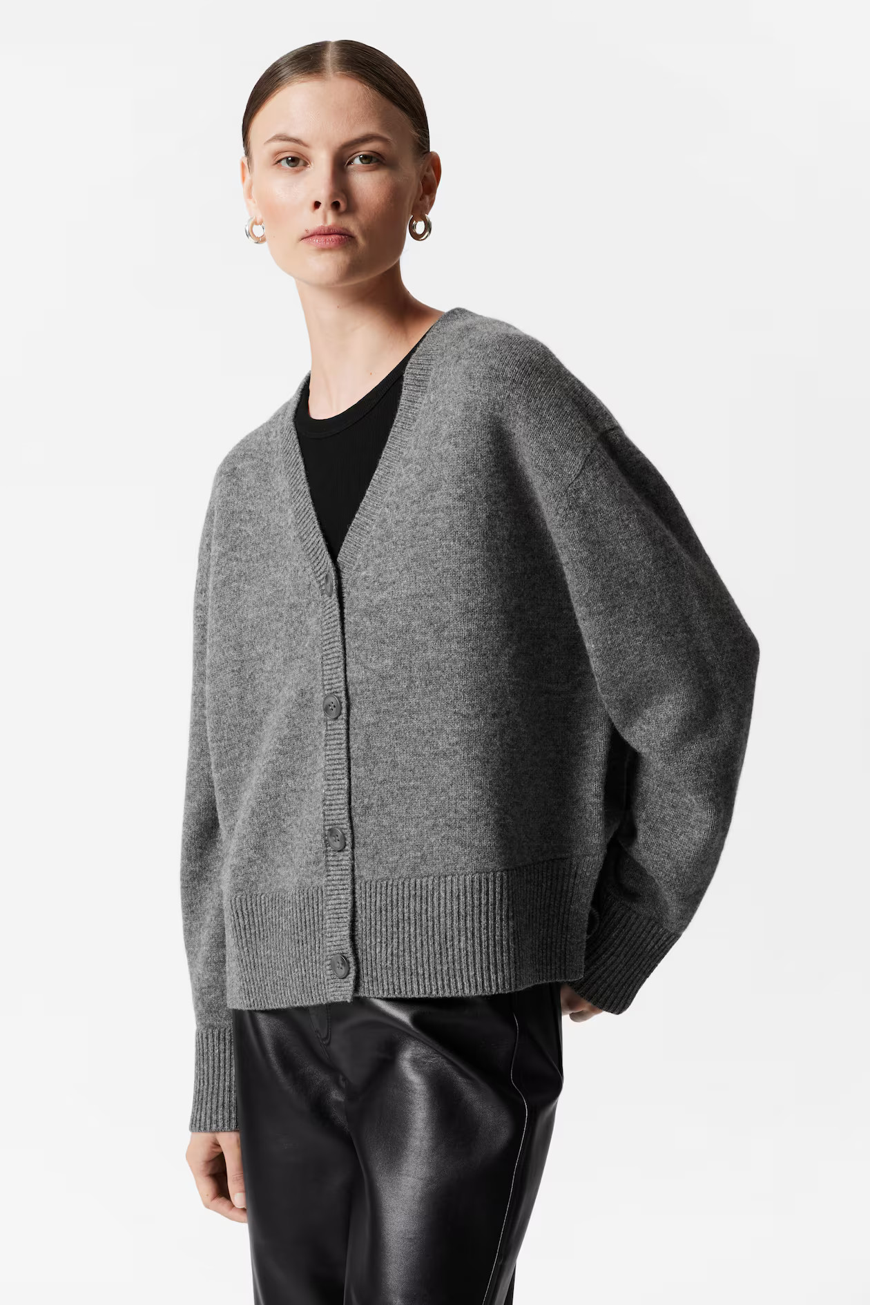 OVERSIZED MERINO KNIT CARDIGAN | H&M (UK, MY, IN, SG, PH, TW, HK)