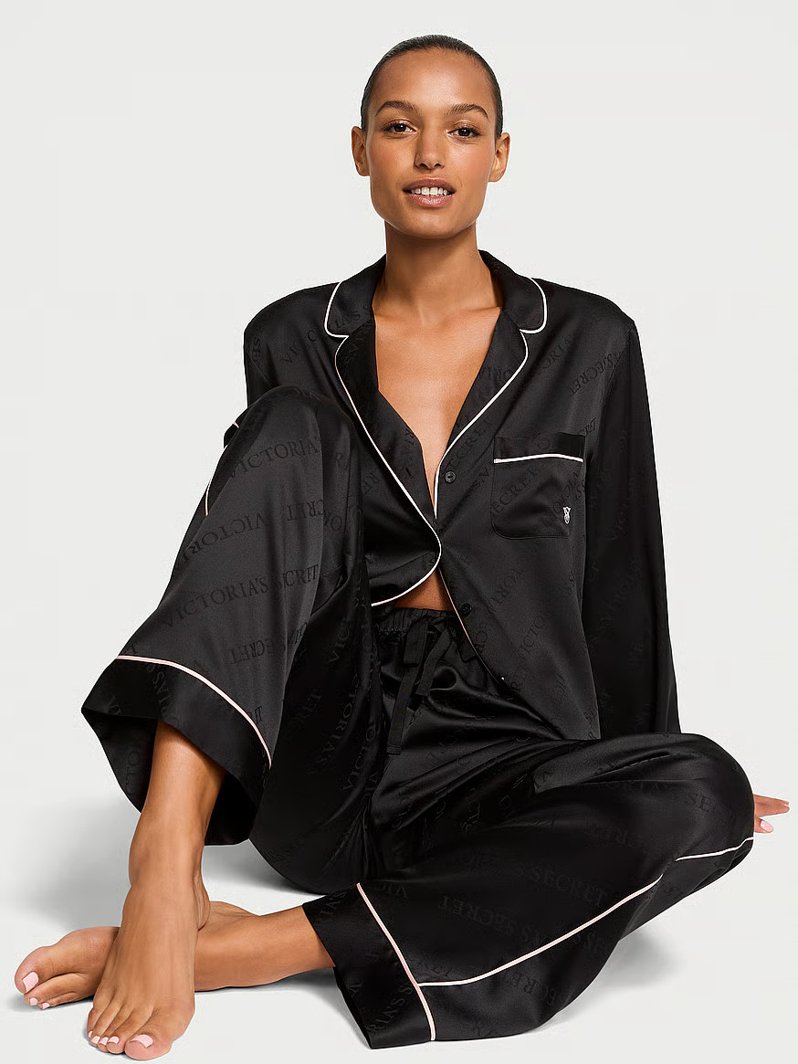 Glazed Satin Long Pajama Set | Victoria's Secret (US / CA )
