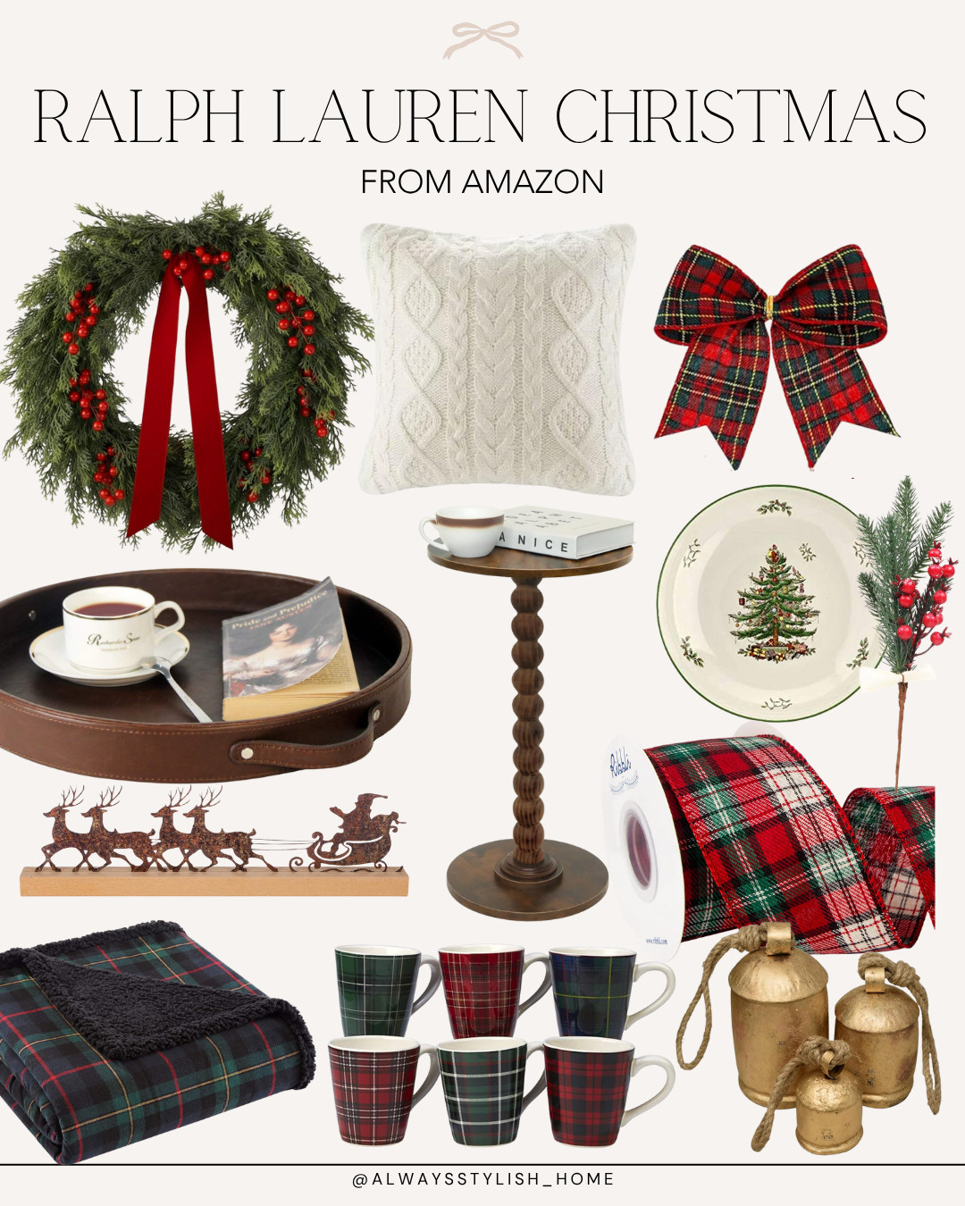 Ralph Lauren Christmas, Classic Christmas Decor, Traditional Christmas Decor, Amazon Holiday Finds, Luxury Christmas Decor, Preppy Christmas, Ralph Lauren Inspired Home, RL Holiday Style, Tartan Plaid Christmas, Plaid Holiday Decor, Cozy Christmas Decor, High-End Holiday on a Budget, Amazon Home, LTK Holiday 

 #LTKHoliday #LTKSeasonal #LTKHome