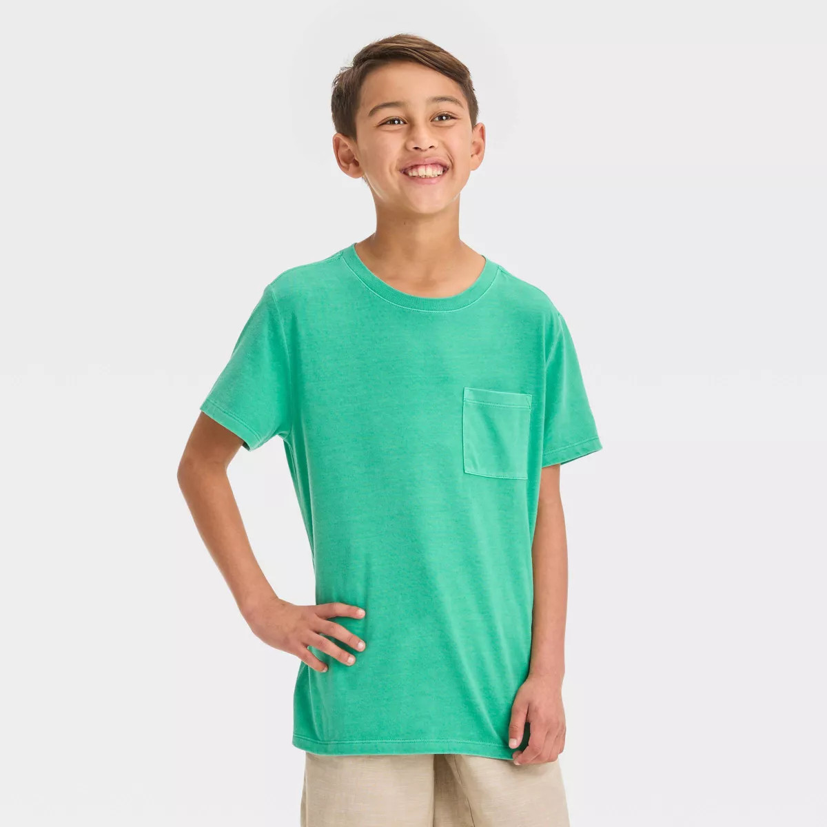Boys' Short Sleeve Washed T-Shirt - Cat & Jack™ | Target