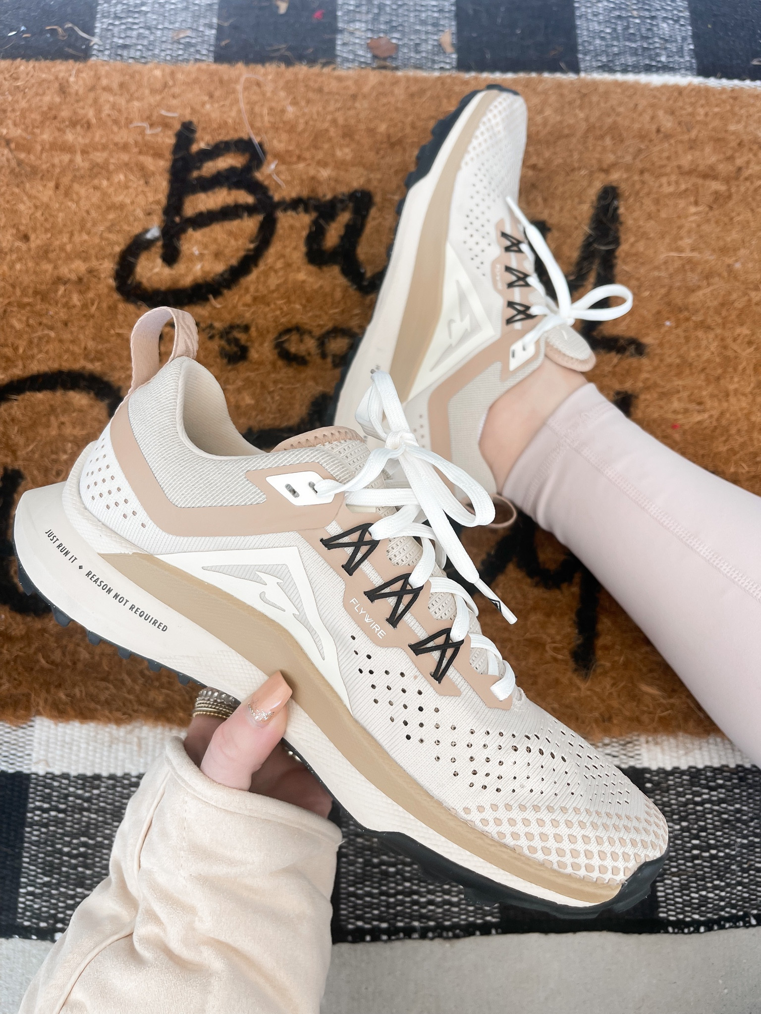 Running sneakers size up 1/2, beige leggings tts amazon fashion amazon finds Nike sneakers 

#LTKshoecrush #LTKfit