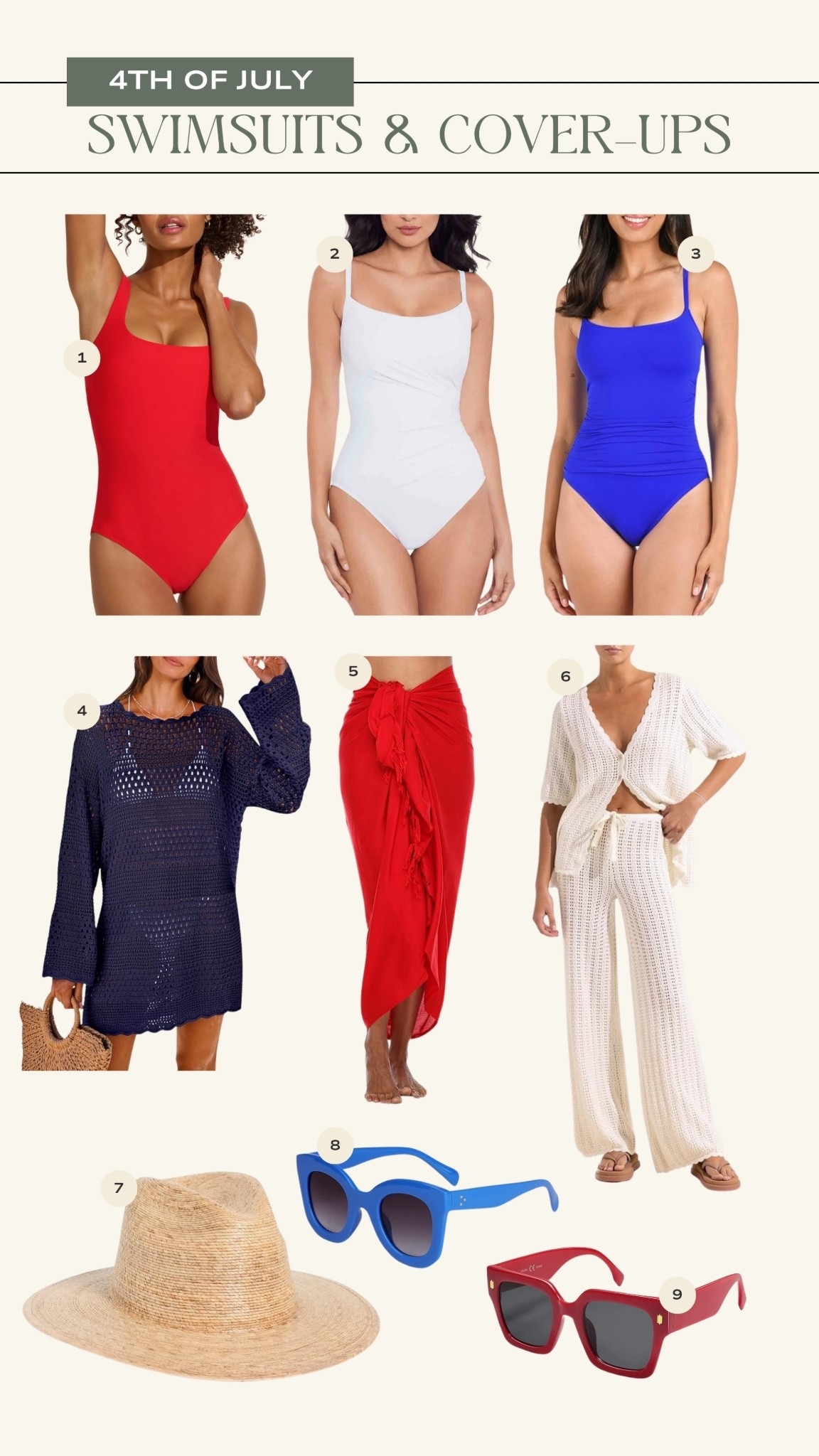 4th of July swim & coverup inspo 

Summer outfit, vacation outfit, beach outfit, pool outfit, swimwear, swim look 

#LTKStyleTip #LTKSeasonal #LTKSwim