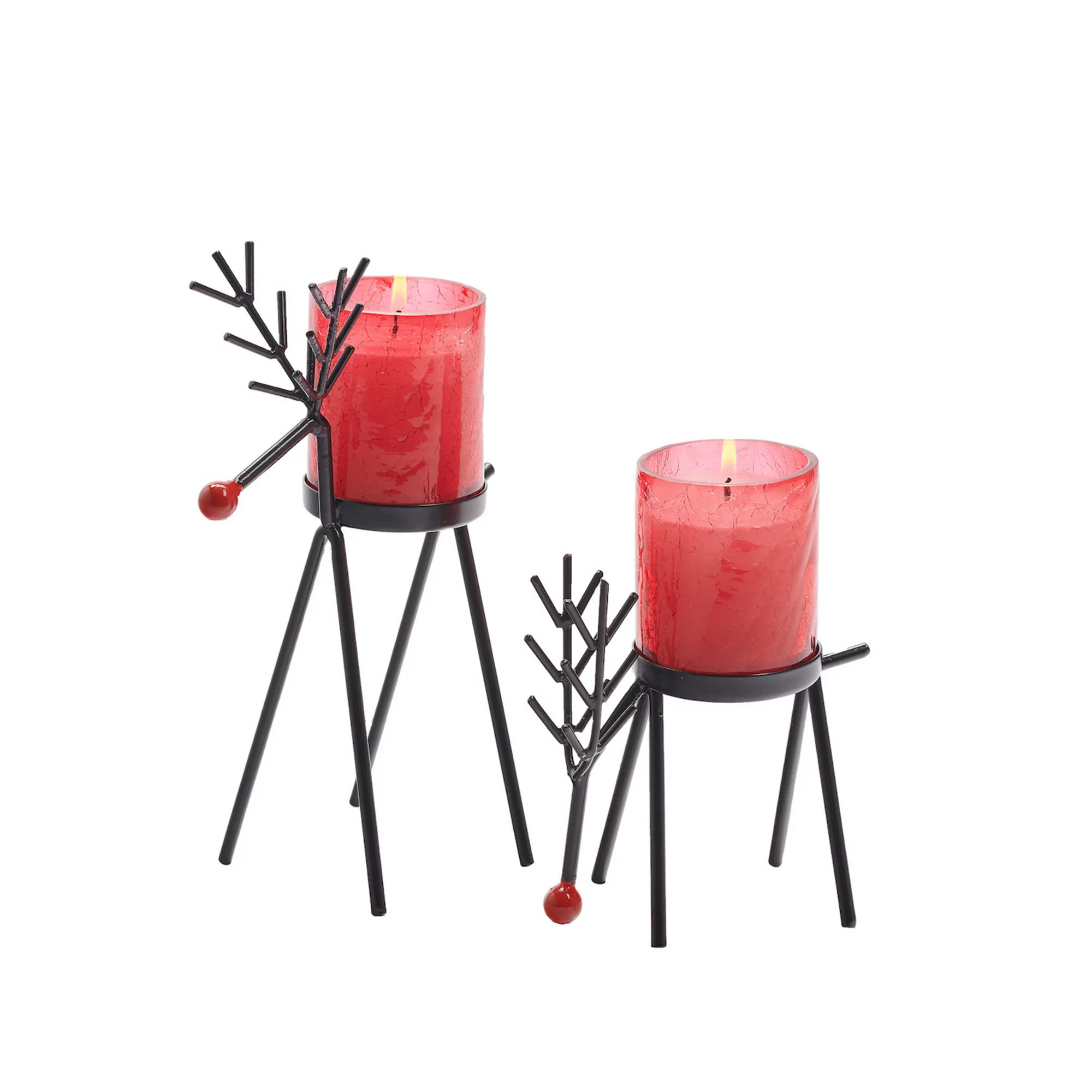 Studio 66 Cranberry Spice Reindeer 2-pc. Candle Set | Kohl's