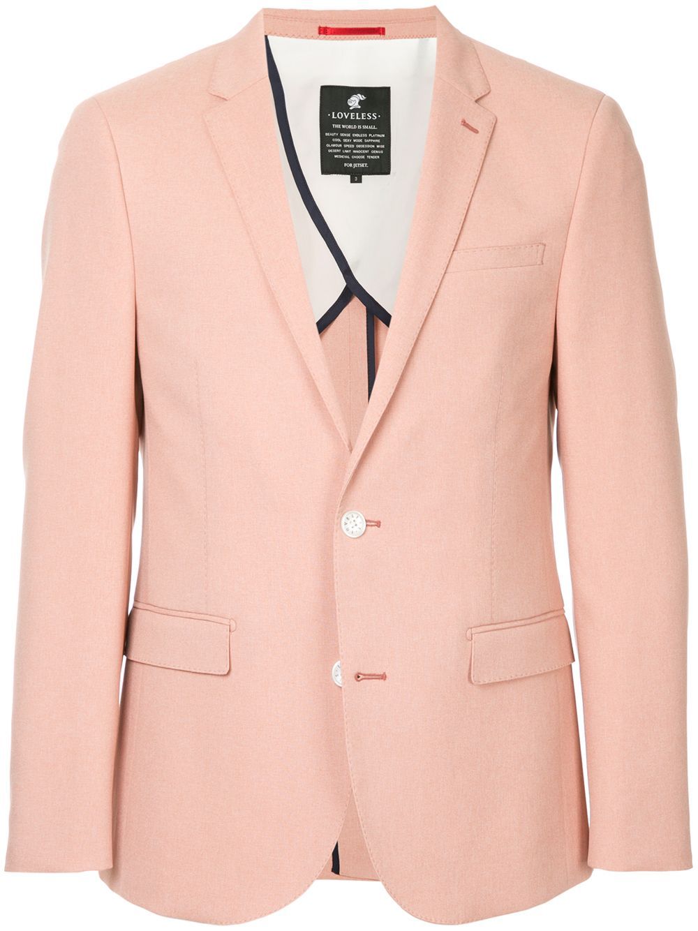Loveless classic fitted blazer - Pink & Purple | FarFetch US