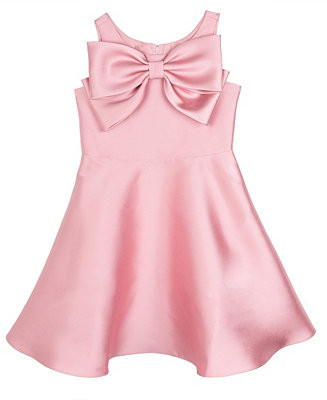 Toddler and Little Girls Mikado Bow Bodice Dress | Macy's