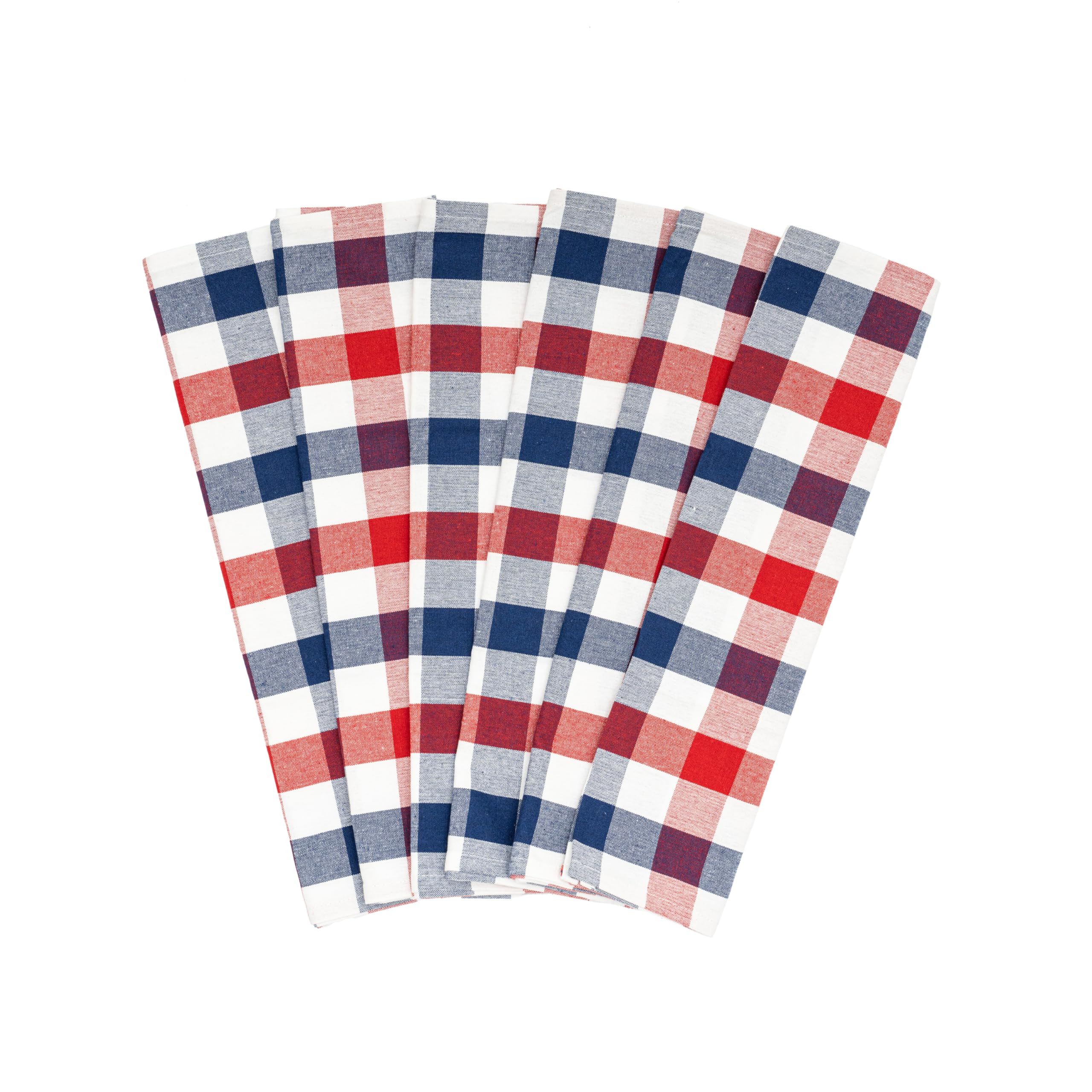 Red, White and Blue Kitchen Towels - 6 Pack, 30"x20" July 4th, Memorial Day, Veteran's Day or Lab... | Amazon (US)