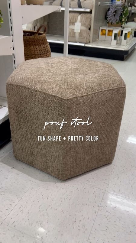 Love the shape and color of this pretty pouf stool. And it’s only $90!

#LTKFindsUnder100 #LTKHome #LTKVideo